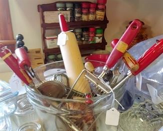 The Mecca collection of wooden vintage kitchen utensils