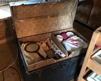 Old trunk full of goodies