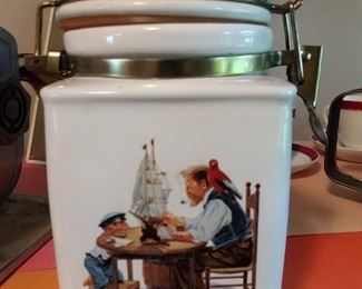 Norman Rockwell tobacco-jar