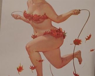 Plus size vintage pin up calendar Hilda