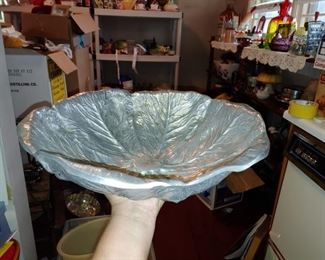 Beautiful pewter cabbage bowl by Wilton ware