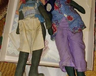 Black Americana dolls handmade circa 1940