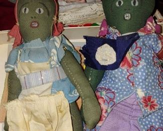 Black Americana dolls handmade circa 1940