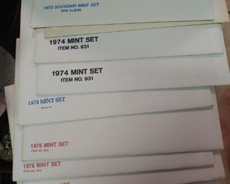 Mint sets of stamps