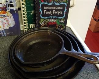 Good Iron Skillets and cookbooks
