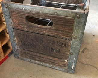Vintage wooden crates
