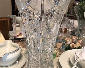 Fabulous cut glass crystal vase