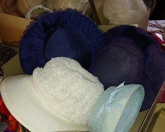 Vintage hats and hat boxes