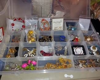 Great vintage jewelry also gold and silver