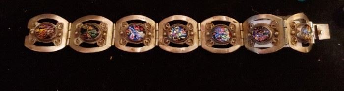 Gorgeous vintage Mexican silver bracelet
