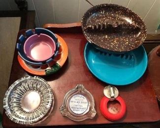 Nice collection of vintage ash trays