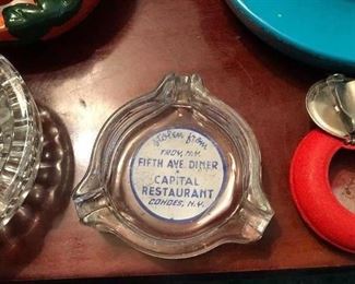 Old ashtray from Fifth Ave Diner Capital Diner