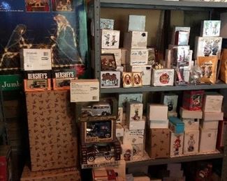 Very LARGE Collection of Hershey collectibles with boxes and paperwork
