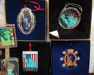 Large Collection of Statue of Liberty Collectible Ornaments