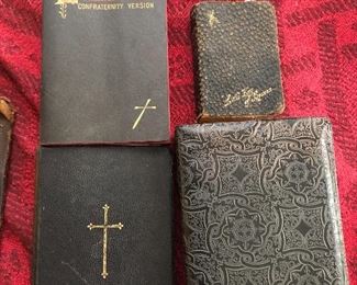 Collection of vintage and antique bibles