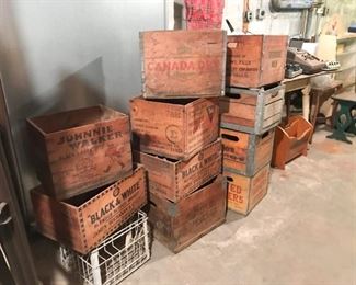 Crates with rare advertising
