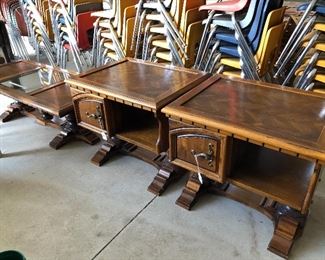 Vintage end tables and coffee table