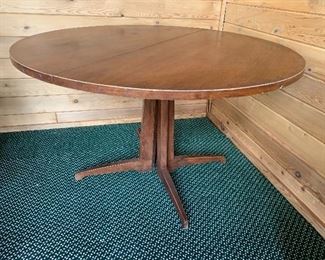 Round mid century dining table 