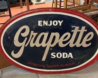 Grapette Soda Metal Sign 