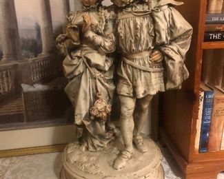 Signed Faust and Marguerite Sculpture 