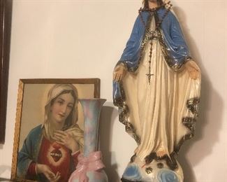 Lg  Vintage  ‘Statue Madonna of Grace’