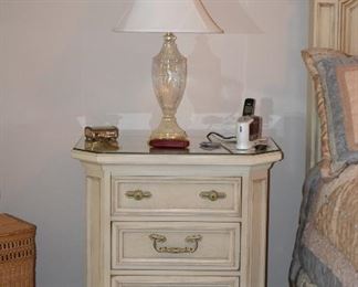 Night Stand and Table Lamp