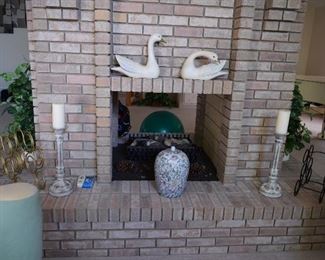 Mantel Decor and Candles