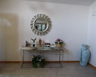 Side Table and Mirror