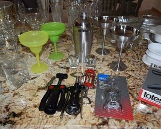 Wine Bottle Openers and Shaker
