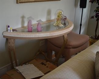 Side Table and Figurines