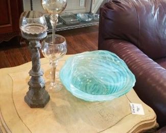 Art Glass end end table
