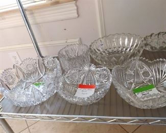 cut glass bowls