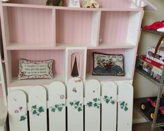 Girls dollhouse bed headboard and foot board