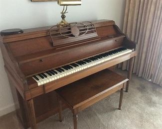 Piano and piano bench