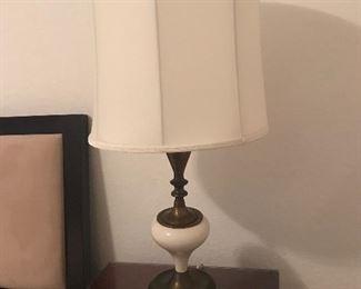 Brass and Ivory table lamp