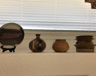 Pottery Collection - several pieces of Raku