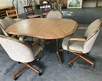 Dining table and chairs