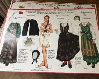 male and Female paper dolls from Norway