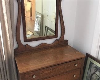 Antique dresser with mirror