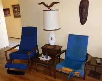 MCM Mid Century Modern chairs/ recliner