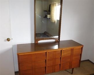 MCM dresser and mirror