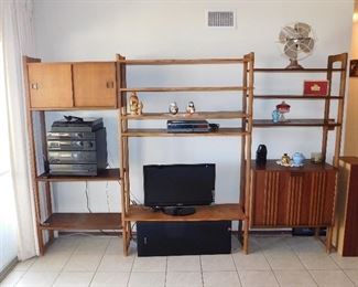 MCM Mid Century Modern Teak Wall Unit