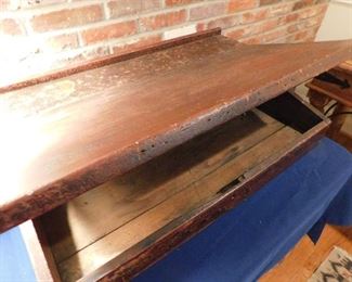 Antique Softwood Tabletop Writing Desk