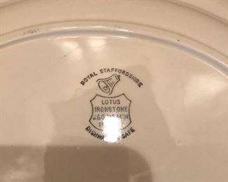 Royal Staffordshire Lotus Ironstone dinnerware