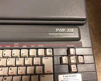 Vintage Smith Corona electric typewriter/word processor, PWP x15 with cover