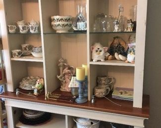 collectibles! (display hutch for sale also)