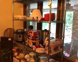 misc.; metal rack