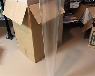 Large glass table vases (6 available)