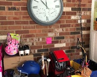 helmets, bike helmets, misc. sports equipment