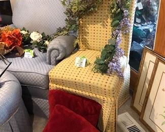 Fun fabric chairs